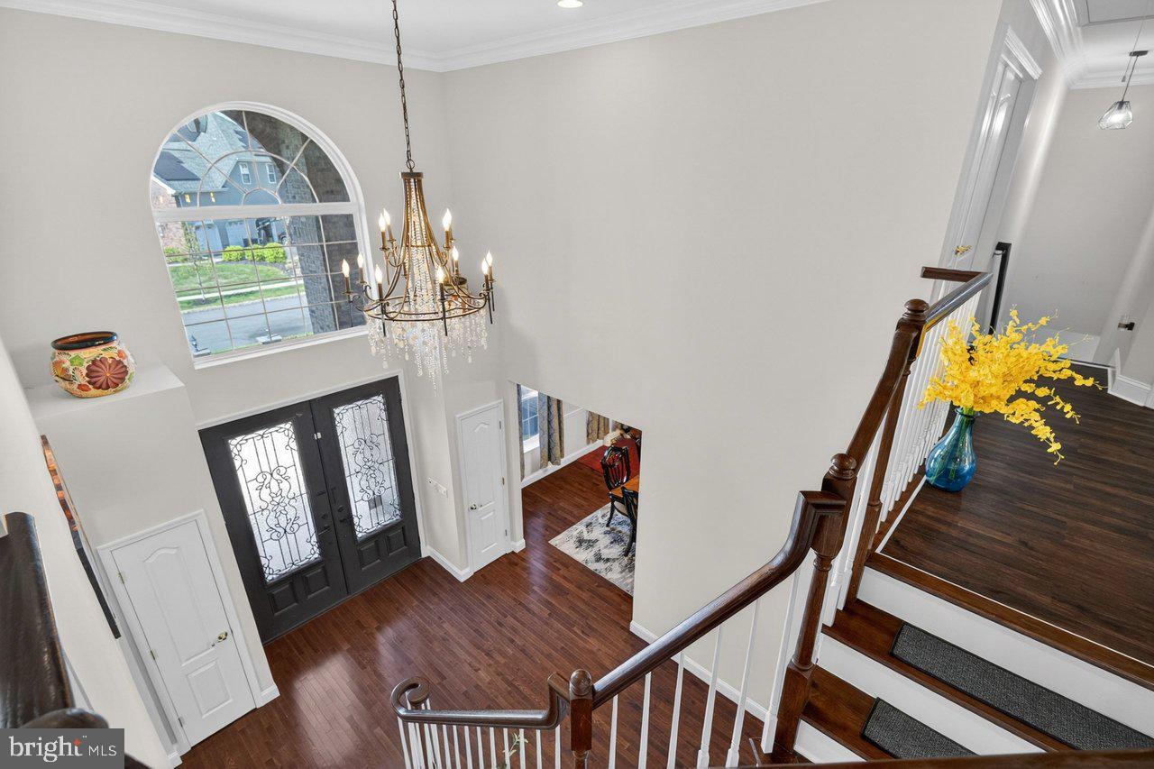 45 Emerald Road Robbinsville, NJ 08691 - Photo 32 of 57 Elegant foyer with grand chandelier.