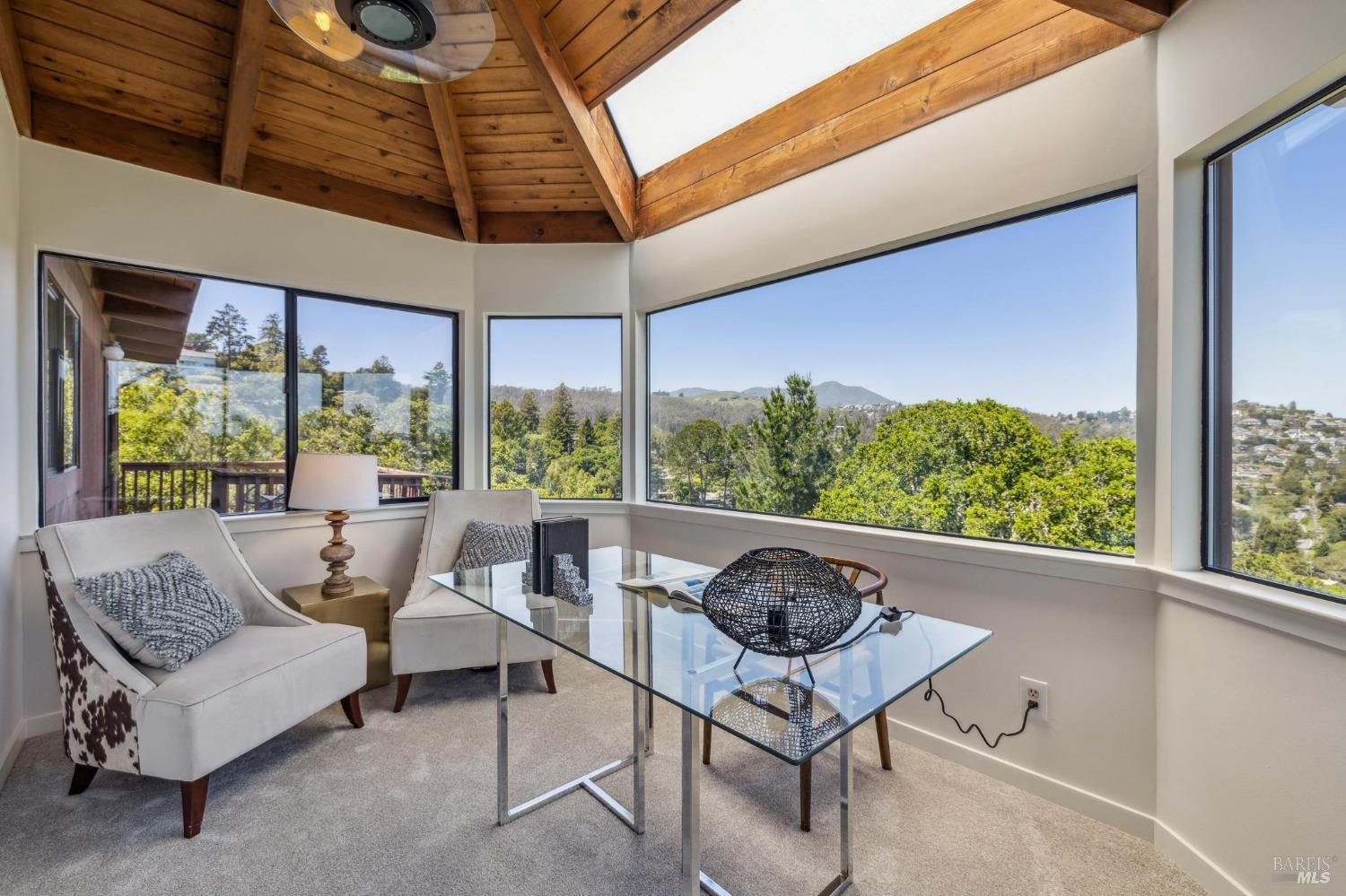480 Live Oak Drive Mill Valley, CA 94941 - Photo 11 of 71 a living room with furniture and a large window
