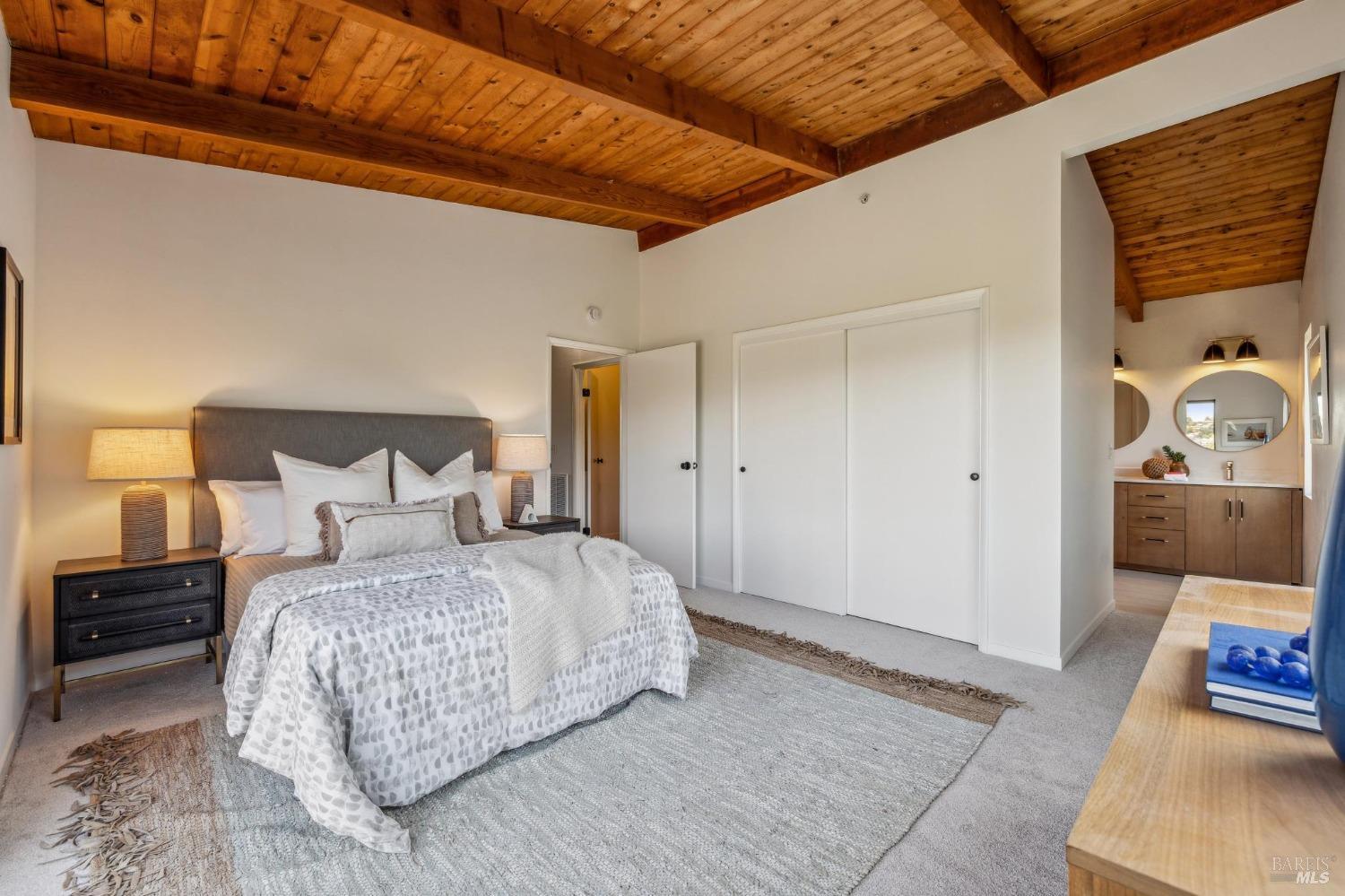 480 Live Oak Drive Mill Valley, CA 94941 - Photo 20 of 71 a bedroom with a bed and a couch