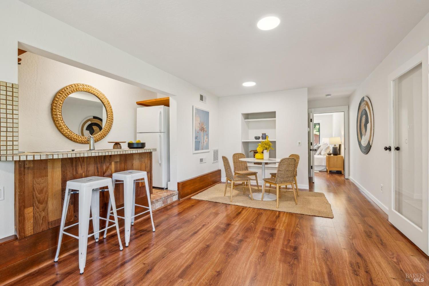 480 Live Oak Drive Mill Valley, CA 94941 - Photo 48 of 71 a living room with furniture and a wooden floor