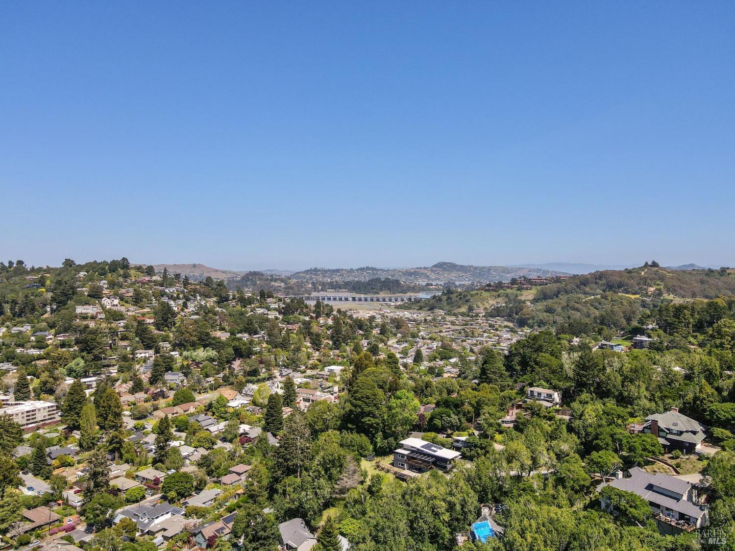 480 Live Oak Drive Mill Valley, CA 94941 - Photo 66 of 71 a view of a city with lush green forest