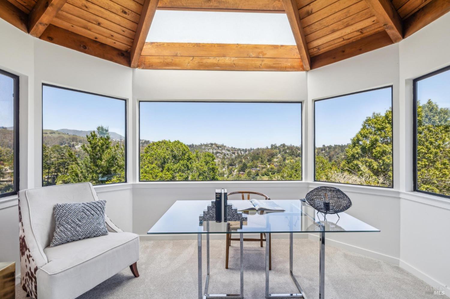 480 Live Oak Drive Mill Valley, CA 94941 - Photo 8 of 71 a living room with furniture and a large window