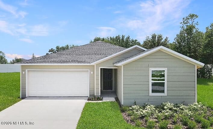 front view of house with a yard