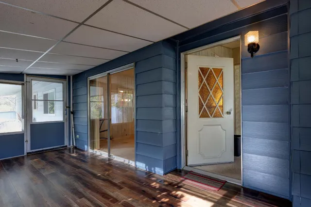 a view of front door of house