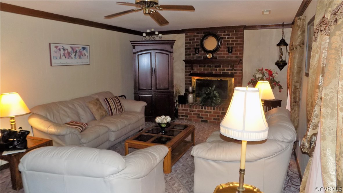 5330 Hopkins Road Richmond, VA 23234 - Photo 16 of 43 Family room 19 X 13 offer brick fireplace with nat