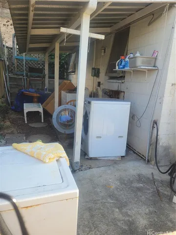 a room with storage and utility