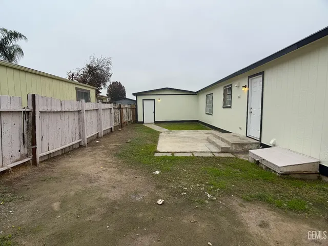 a backyard of a house