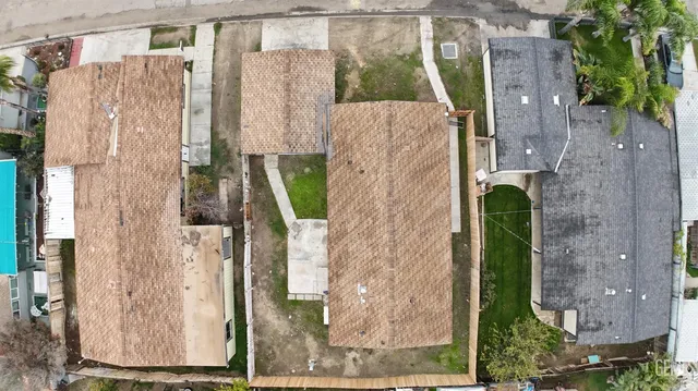 a bathroom with a shower and a mirror