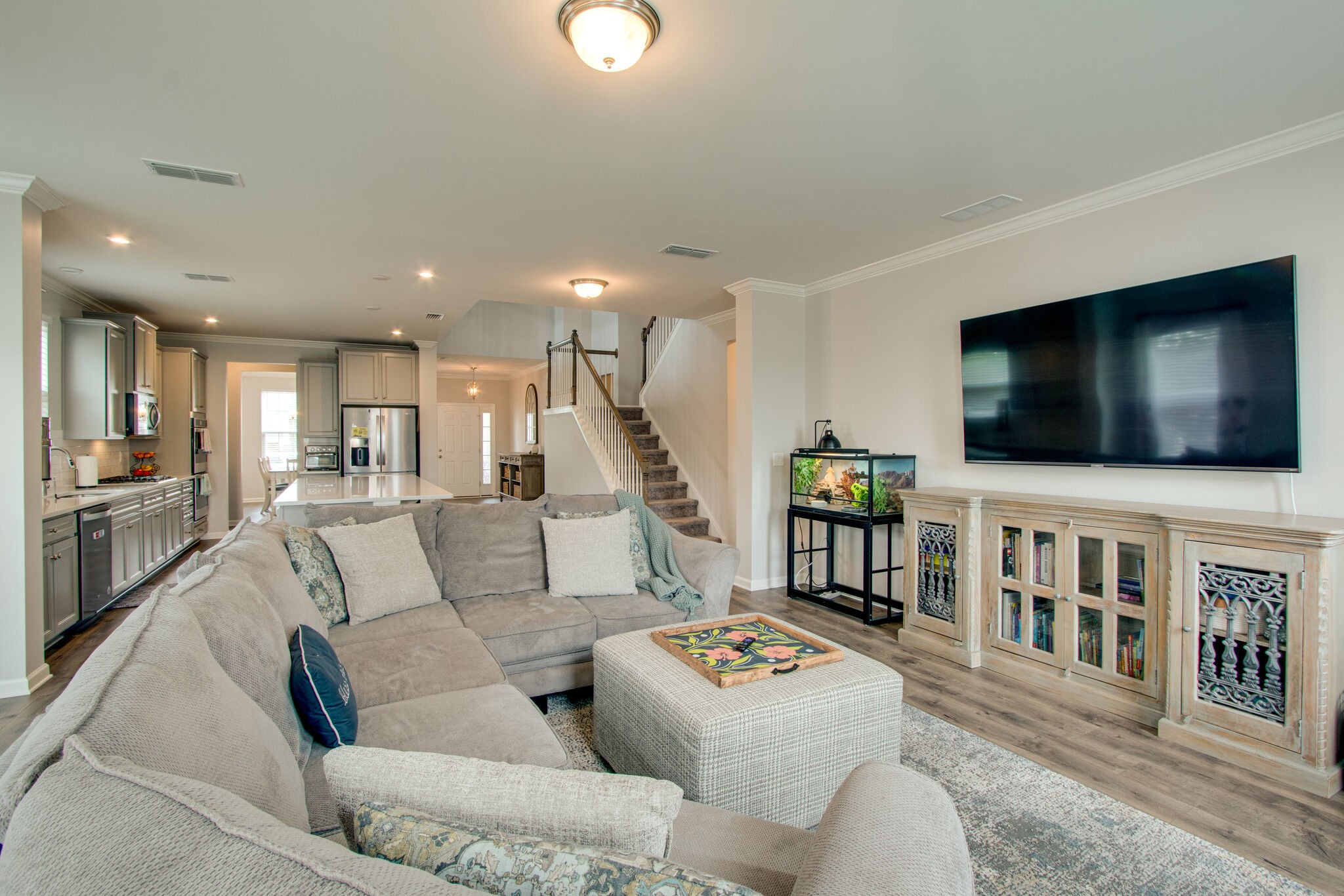 3329 Calendula Way Murfreesboro, TN 37128 - Photo 19 of 48 a living room with furniture and a flat screen tv