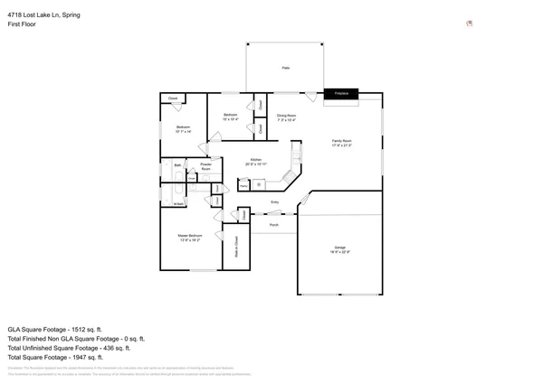 $1,950 | 4718 Lost Lake Lane, Spring, TX 77388
