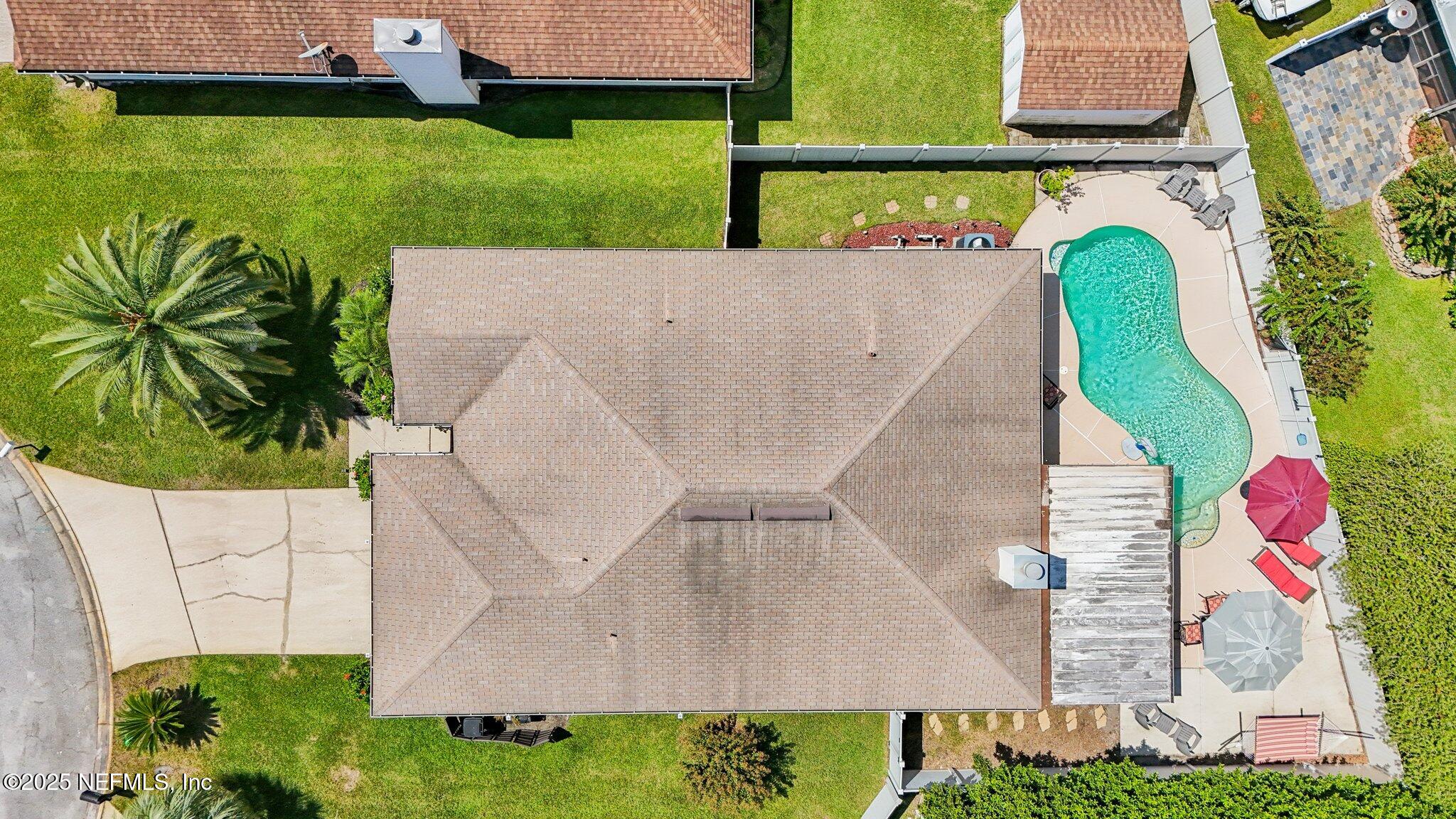 1608 Dockside Drive Fleming Island, FL 32003 - Photo 54 of 61 Aerial View Roof