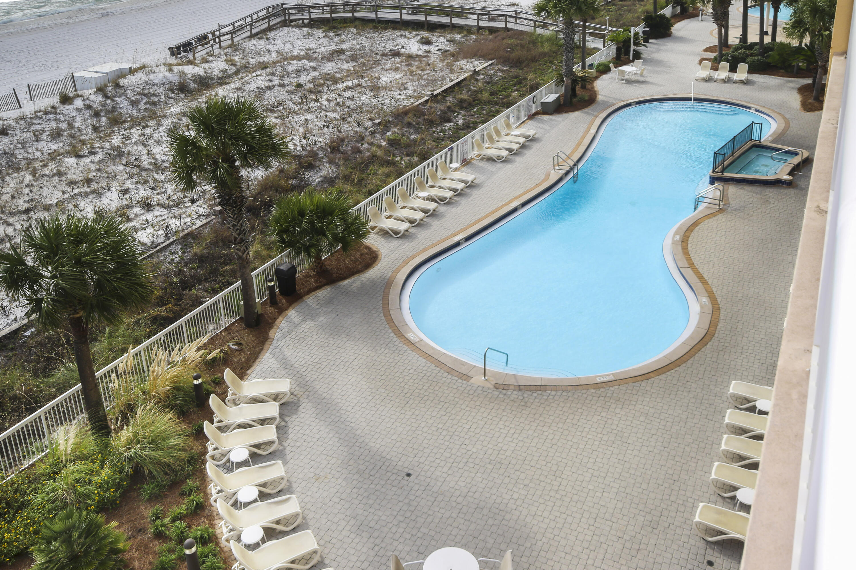 1150 Santa Rosa Boulevard, Unit 502 Fort Walton Beach, FL 32548 - Photo 26 of 43 an aerial view of a swimming pool