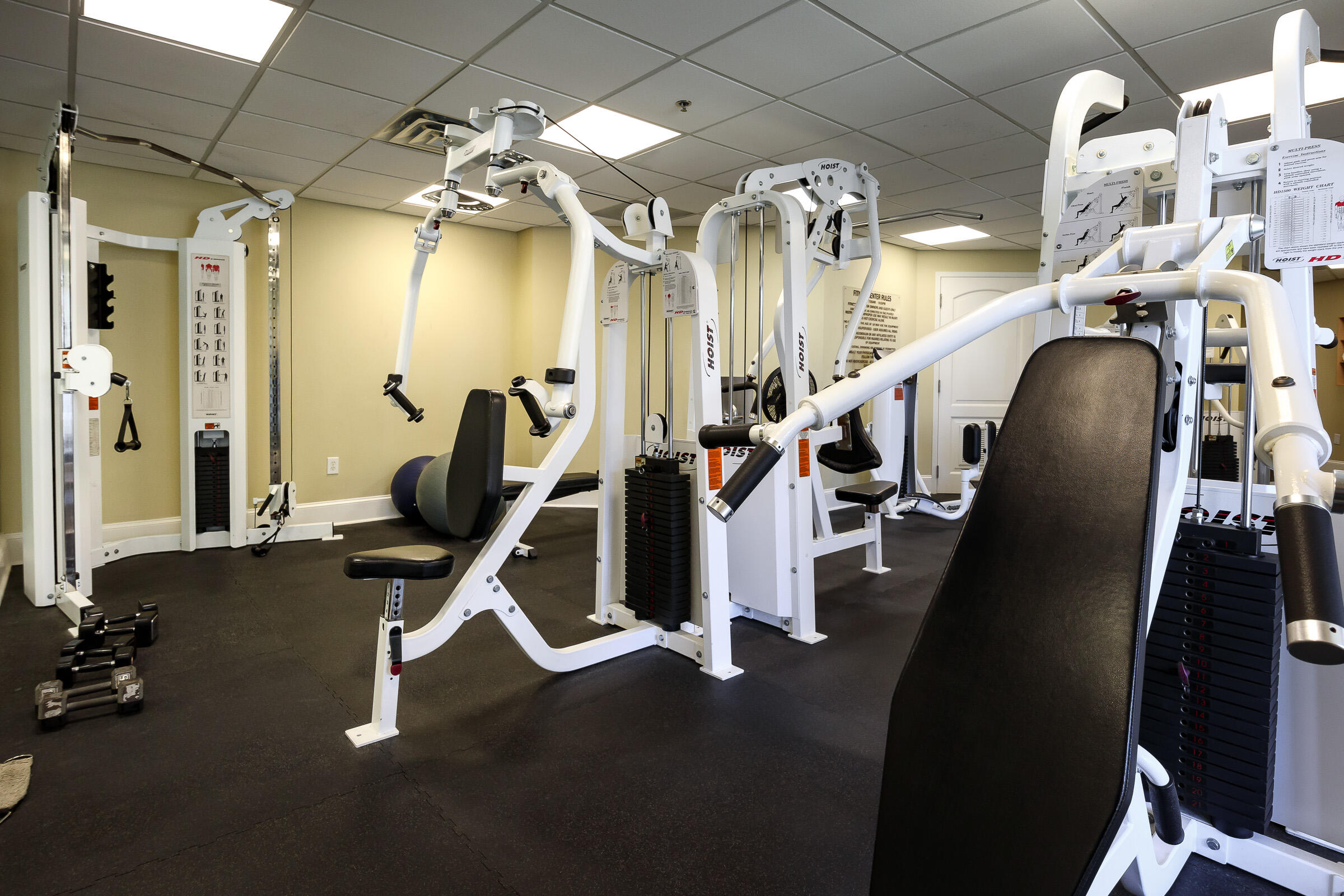 1150 Santa Rosa Boulevard, Unit 502 Fort Walton Beach, FL 32548 - Photo 33 of 43 a view of a room with gym equipment