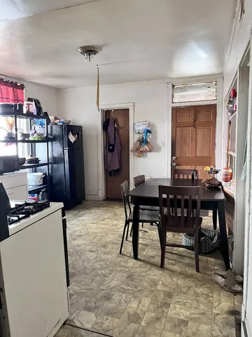 a workspace with furniture and window