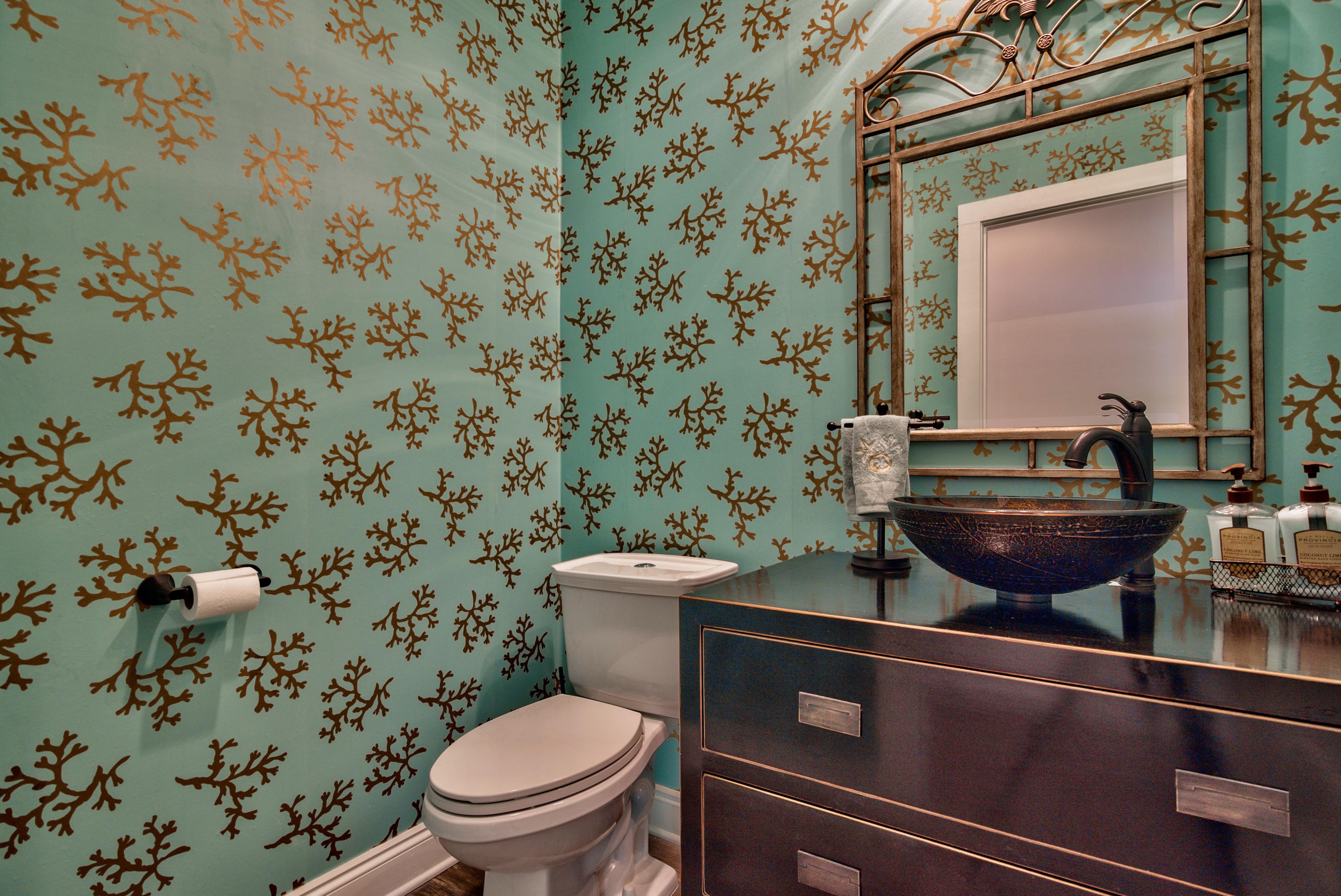 170 Sunrise Circle Santa Rosa Beach, FL 32459 - Photo 13 of 37 a view of a bathroom with a sink and a toilet
