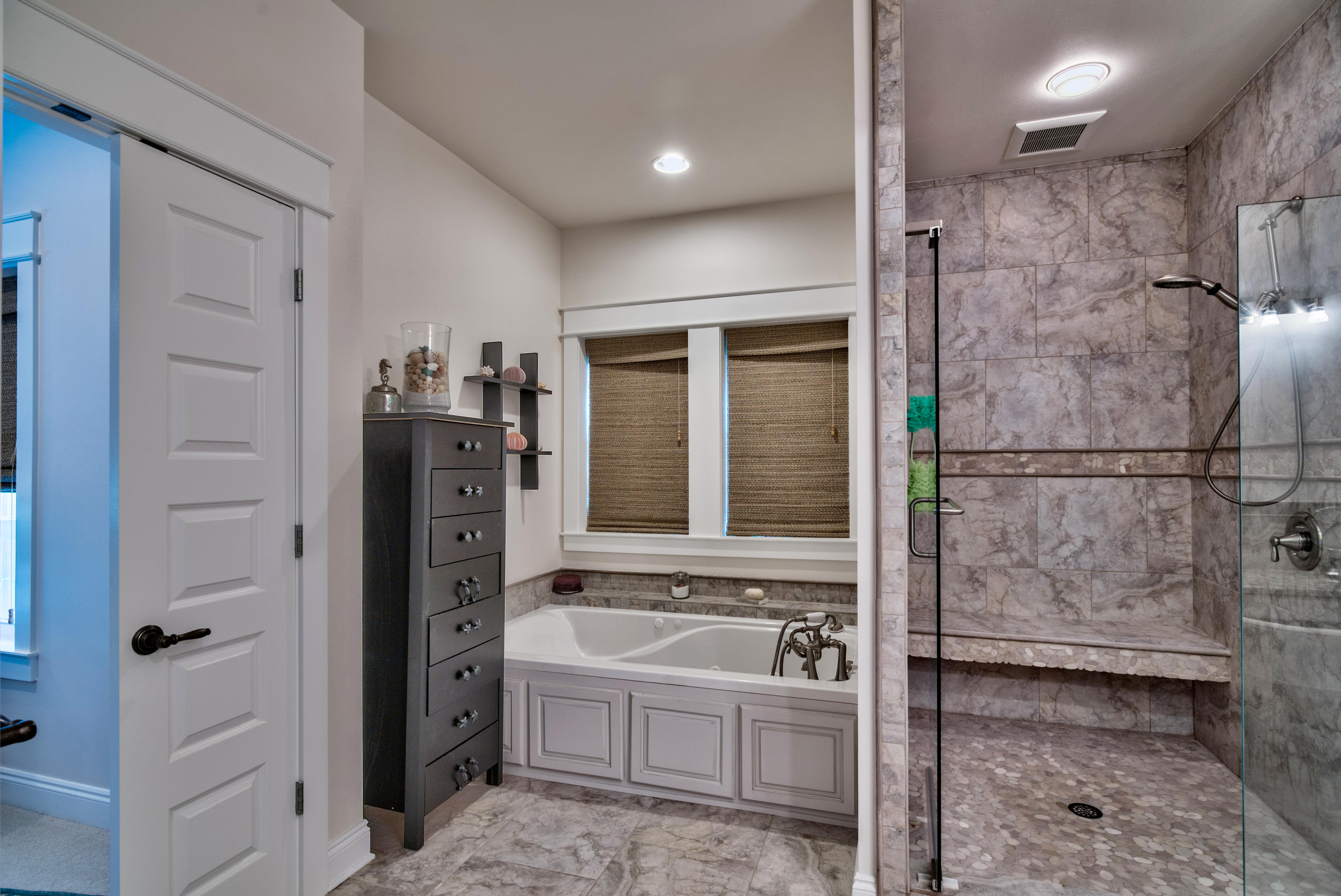 170 Sunrise Circle Santa Rosa Beach, FL 32459 - Photo 17 of 37 a bathroom with a bathtub and a shower