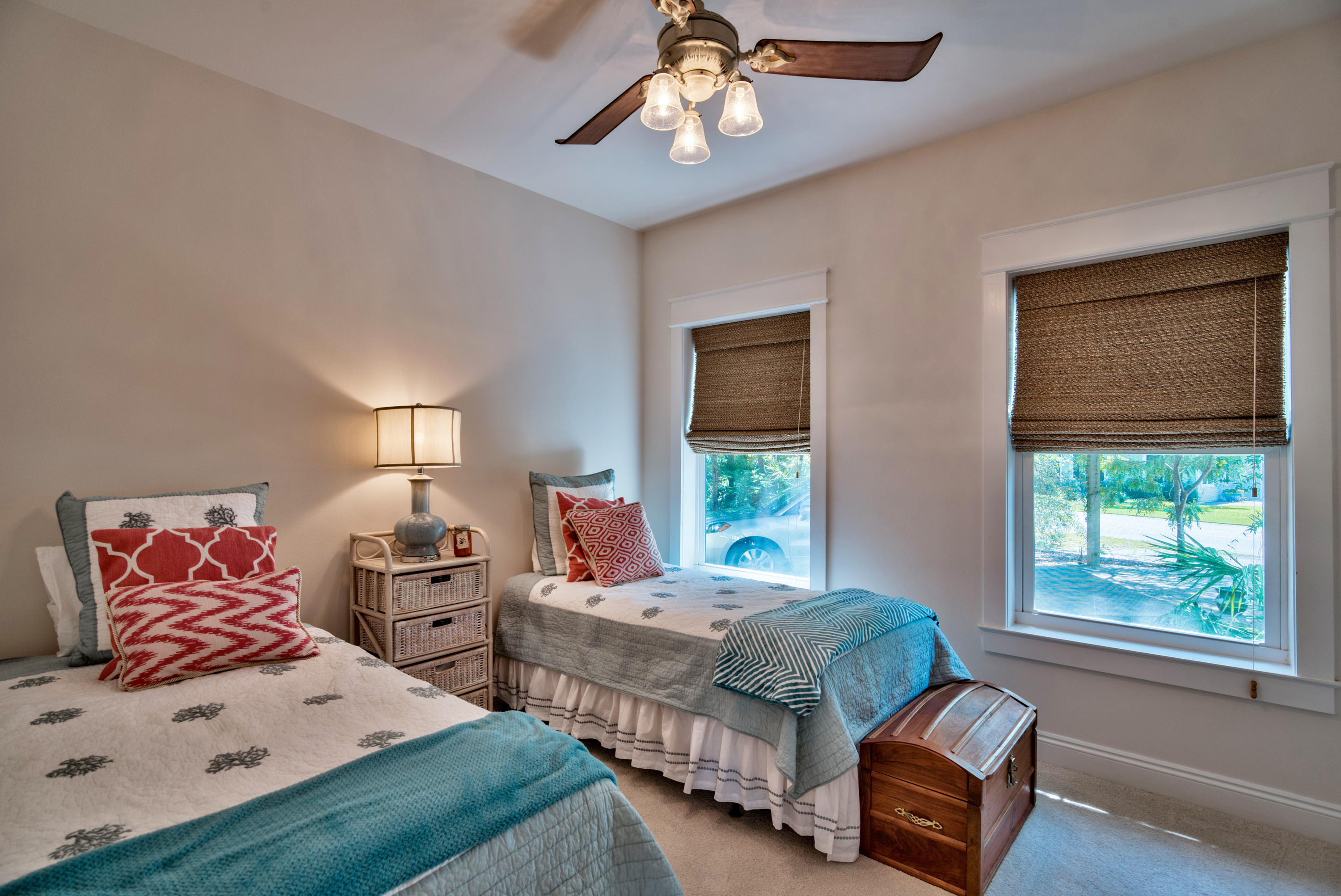 170 Sunrise Circle Santa Rosa Beach, FL 32459 - Photo 21 of 37 a bedroom with two beds and a window