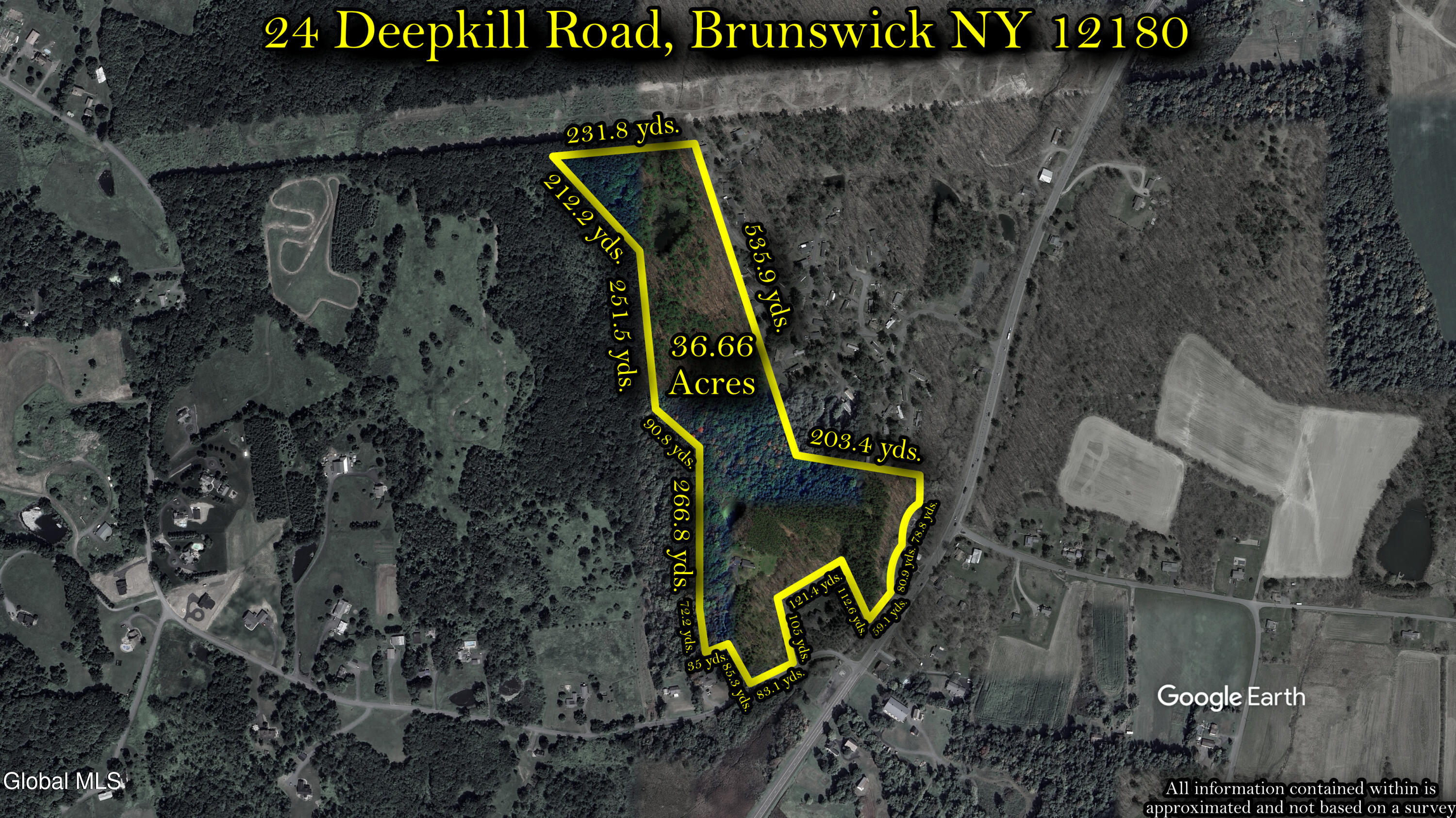 24 Deepkill Road Brunswick, NY 12180 - Photo 50 of 53 Property Line Overlay
