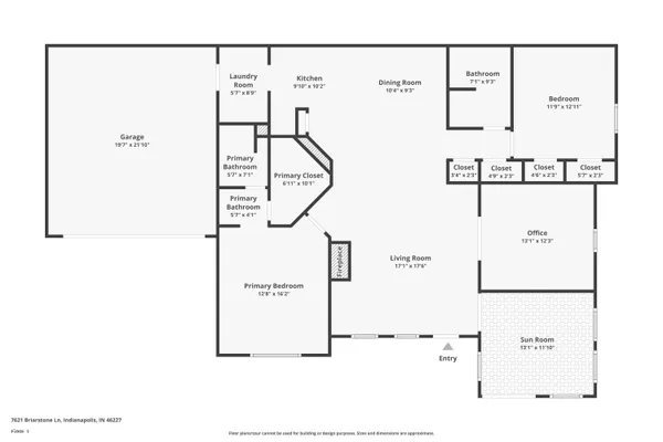 $219,500 | 7621 Briarstone Lane, Indianapolis, IN 46227