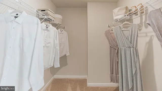 a view of a walk in closet