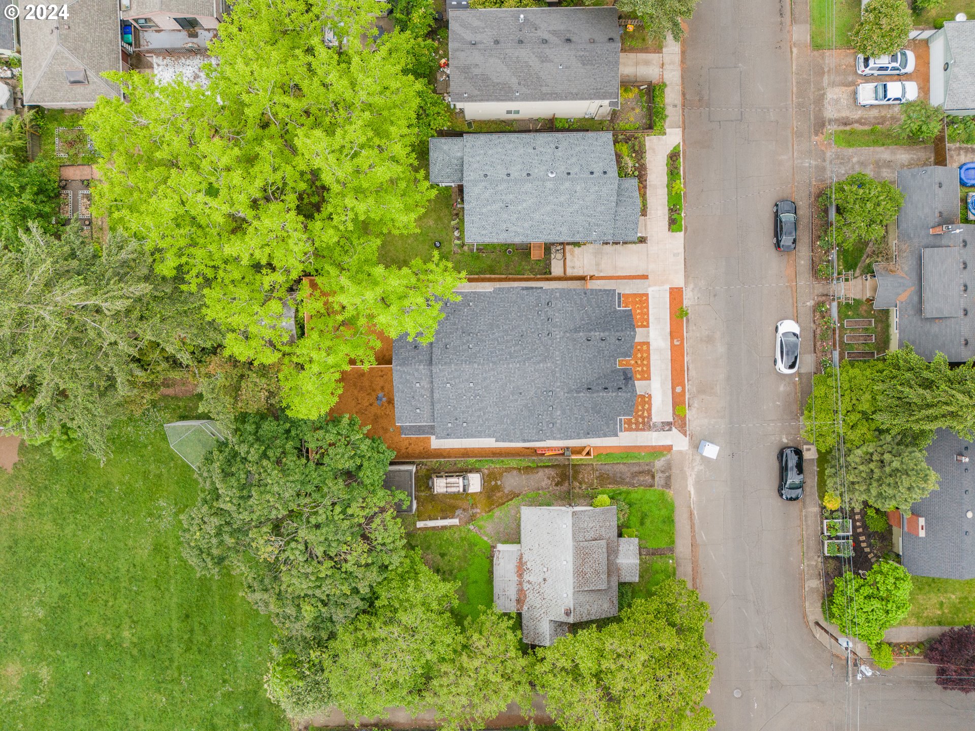 7740 Southeast Long Street, Unit A Portland, OR 97206 - Photo 23 of 23 an aerial view of a house with outdoor space