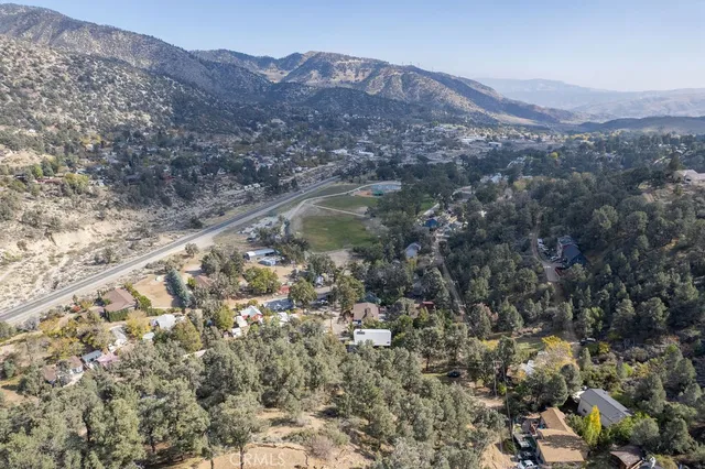 a view of a covered with green space