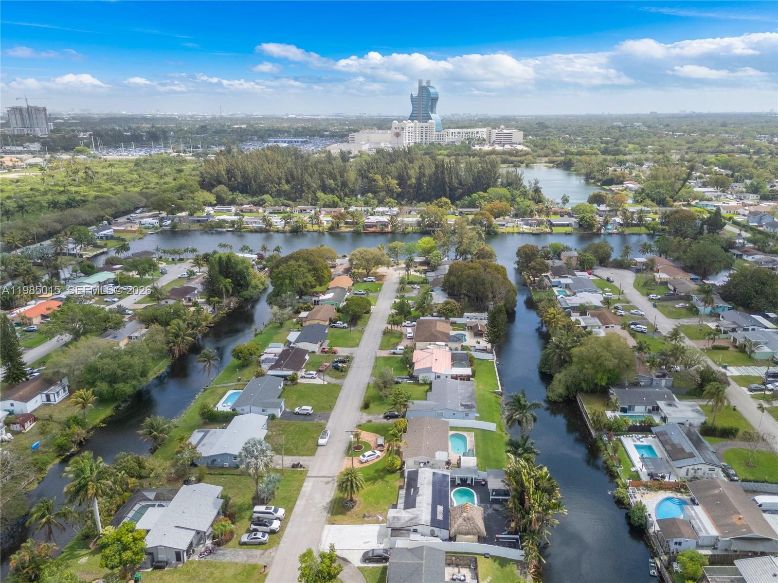 5730 Southwest 55th Street Davie, FL 33314 - Photo 31 of 34 an aerial view of residential houses with outdoor space