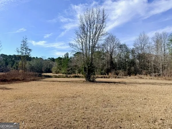 a view of a lake with trees