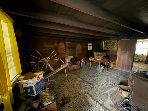 a room with musical instruments