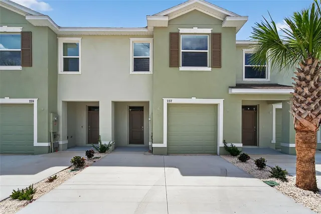 a front view of a house