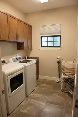 a view of a storage & utility room in a kitchen