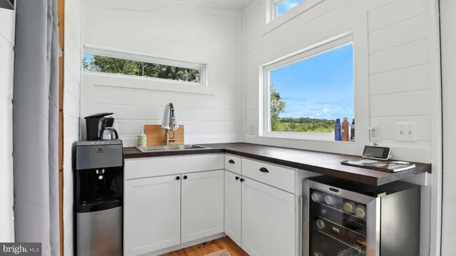 a house view with a garden space