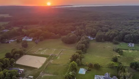 a view of a lake with a mountain in the background