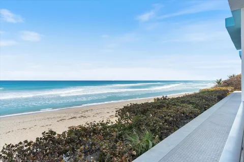 a view of beach and ocean