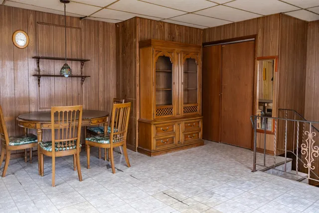 a view of a room with furniture