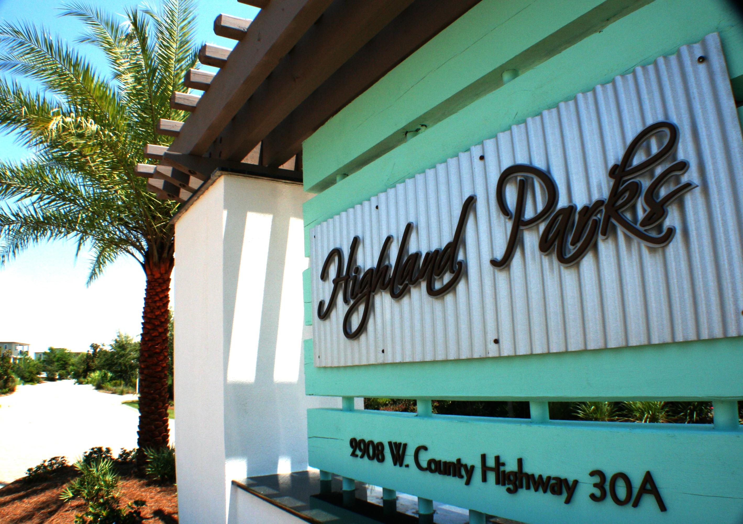 116 Gulfview Way, Unit LOT 40 Santa Rosa Beach, FL 32459 - Photo 12 of 18 Highland Parks - New Entrance Sign