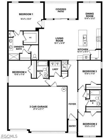 $2,700 | 1621 Northwest 9th Terrace, Cape Coral, FL 33993
