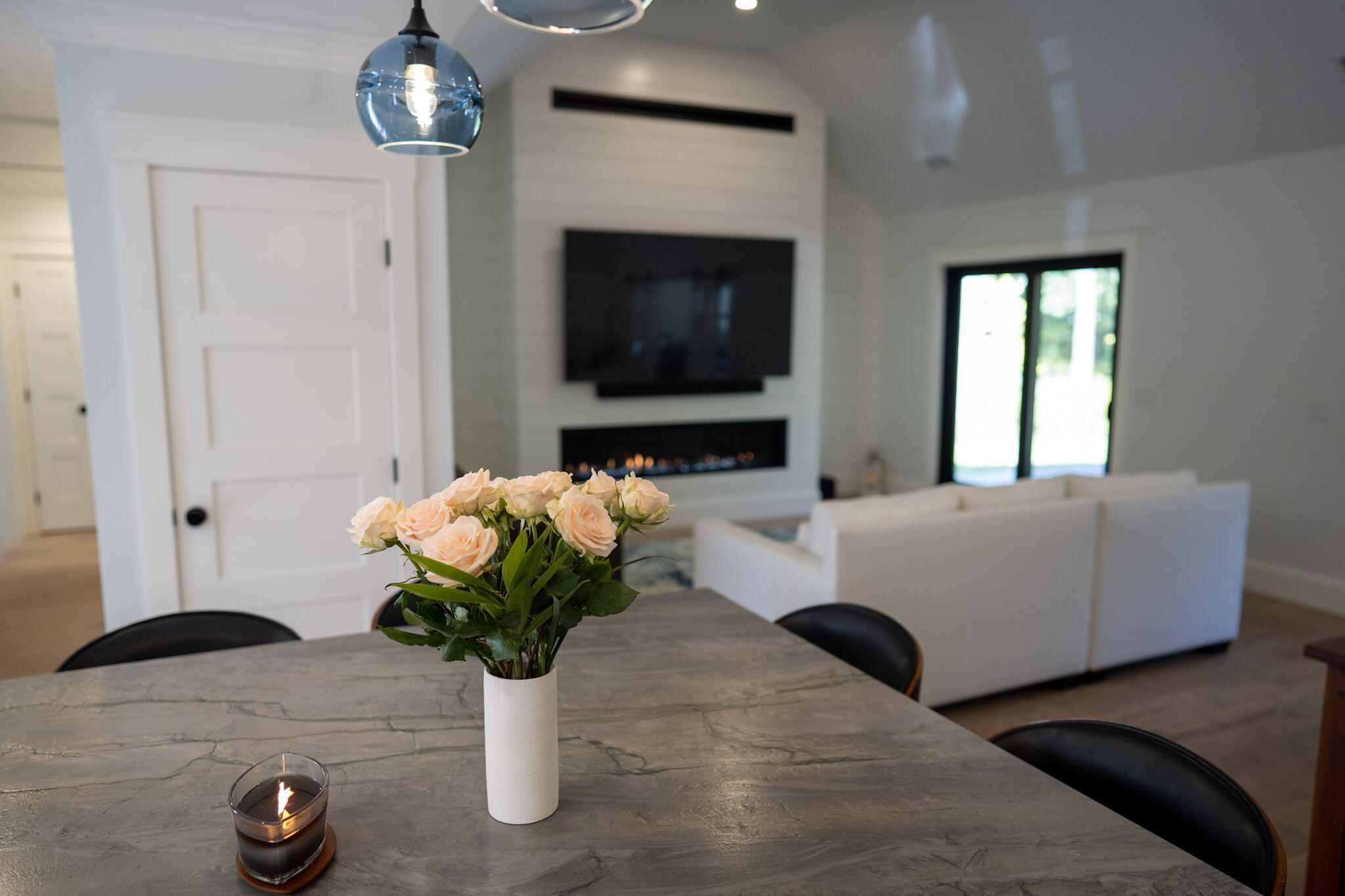 131 Old Barnstable Road Mashpee, MA 02649 - Photo 34 of 93 a living room with furniture flowerpot and a flat screen tv