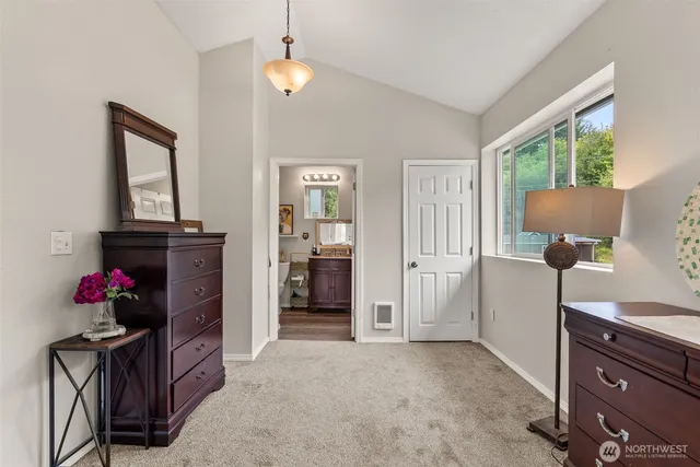 workspace with furniture cabinet and window