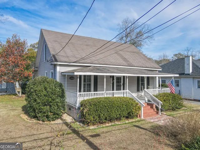 front view of a house with a porch