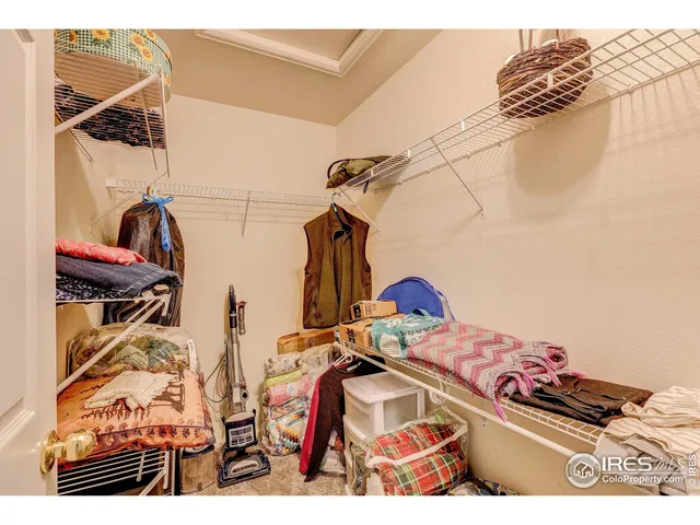 a view of a room with storage