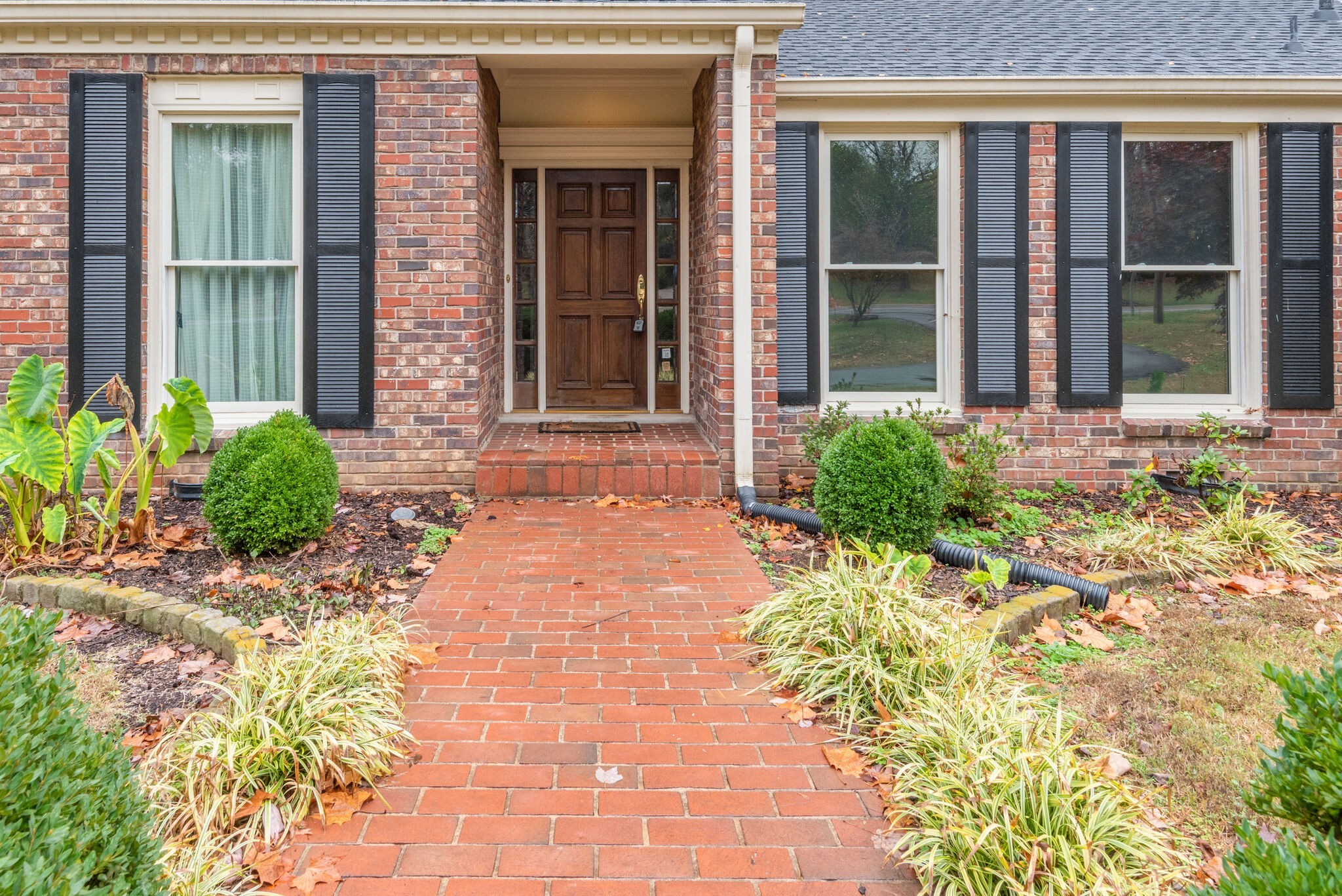 5927 Post Road Nashville, TN 37205 - Photo 4 of 22 a couple of potted plants in front of a house