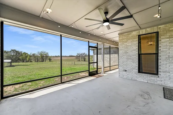 a view of a building with an outdoor space