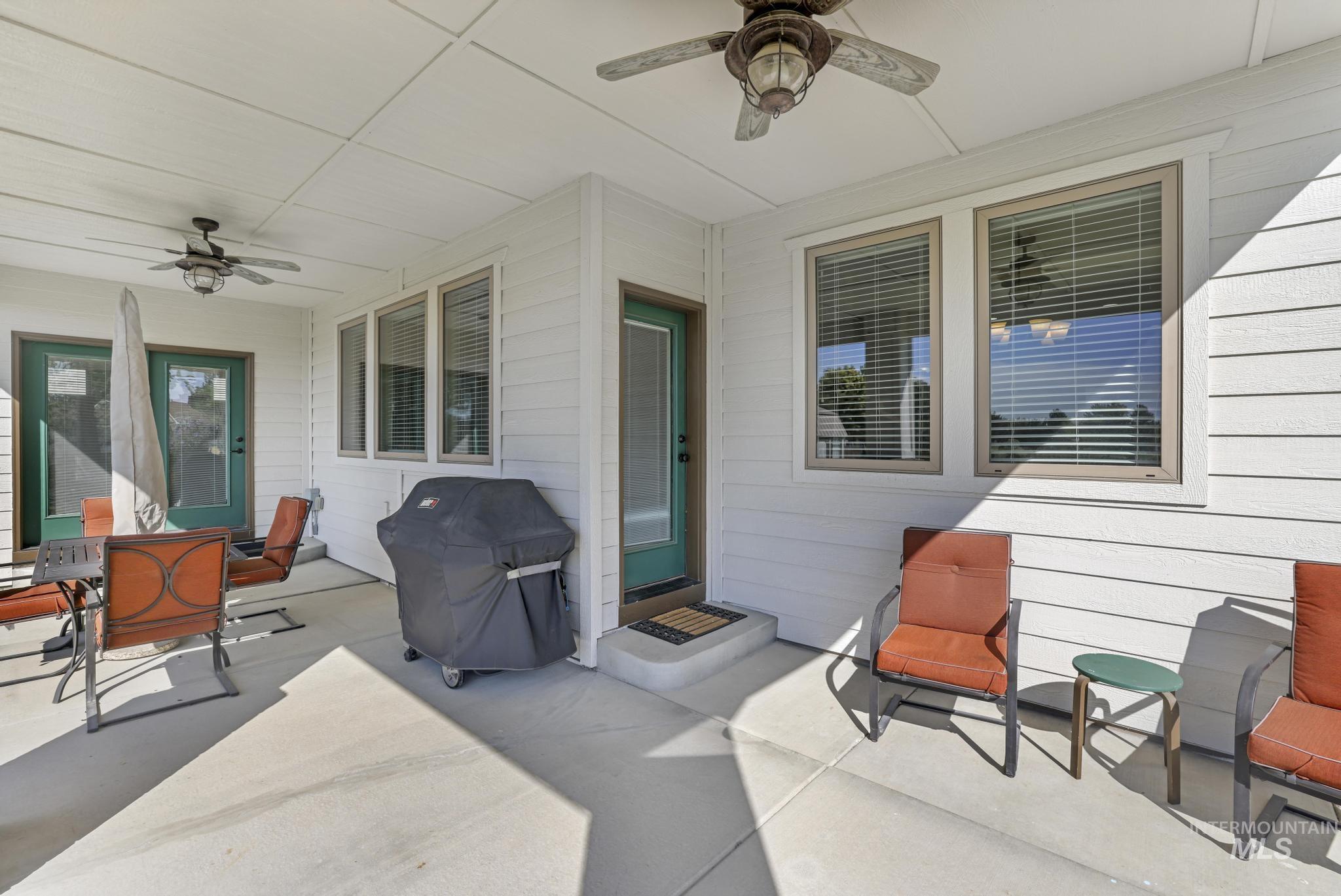 205 Edwards Drive Twin Falls, ID 83301 - Photo 35 of 49 View of patio / terrace with ceiling fan and a grill
