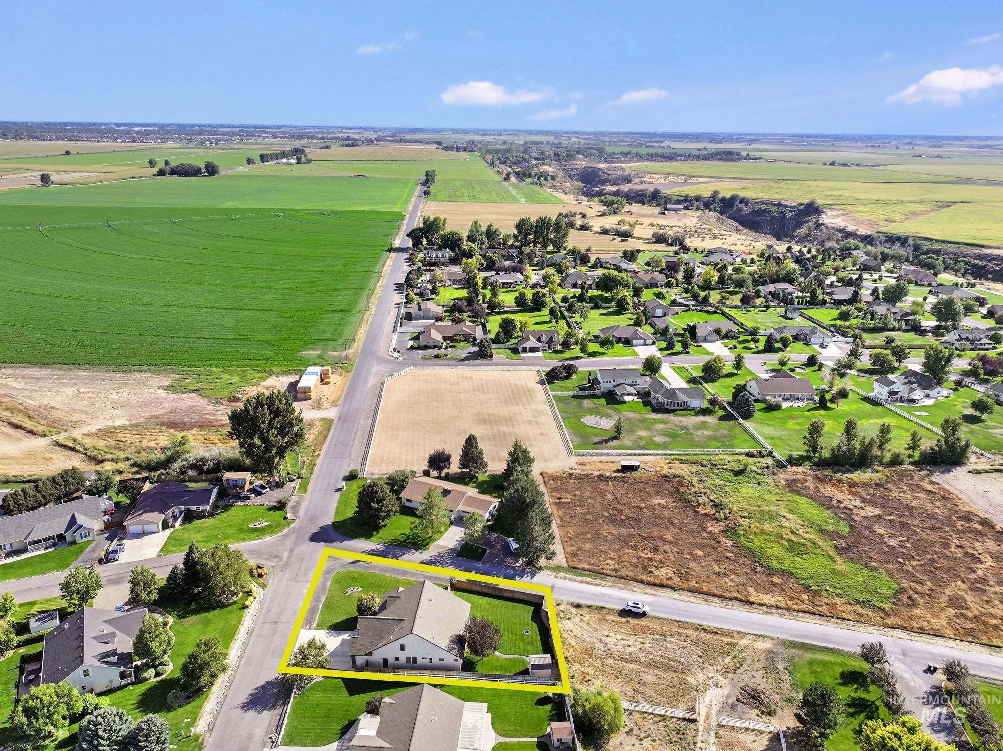 205 Edwards Drive Twin Falls, ID 83301 - Photo 46 of 49 View of rural area with nearby suburban area and property parcel outlined