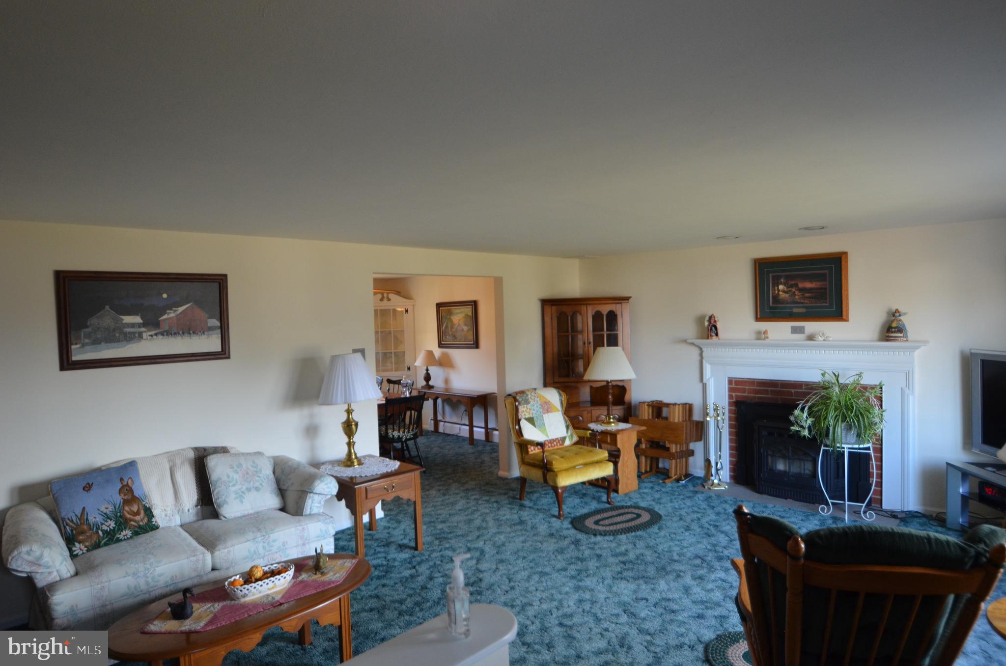 425 State Road West Grove, PA 19390 - Photo 10 of 22 Living Room with fireplace and pellet stove