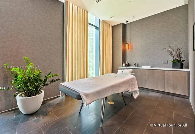 a dining room with a table and chair