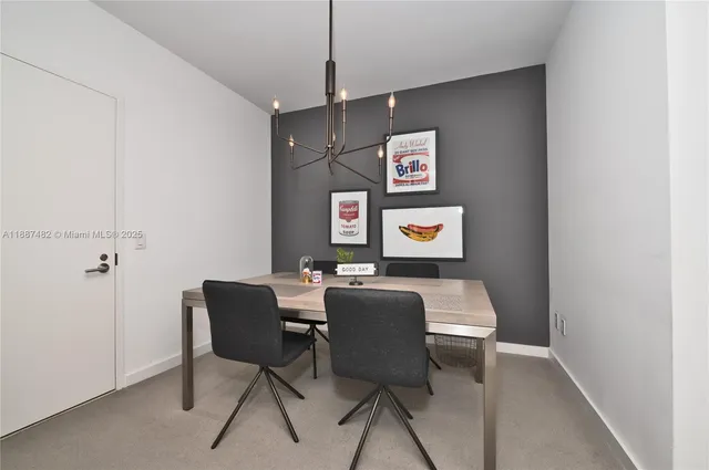 a workspace with a desk and chair