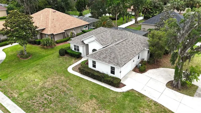 a aerial view of a house