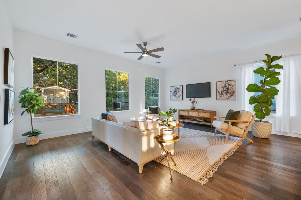 7906 Ryans Way Austin, TX 78726 - Photo 31 of 32 Welcome to 7906 Ryans Way, a quiet retreat in Austin built in 2019 with an open floor plan and views to the serene backyard that backs to Balcones Preserve.